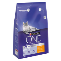 PURINA ONE Adult Chicken, Wholegrain pro kočky - 2 x 3 kg