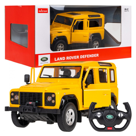Auto na dálkové RC ovládání Land Rover Defender Rastar 1:14 žluté RC