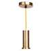 TooLight Visací kulaté stropní svítidlo APP666-1CP zlatobílé
