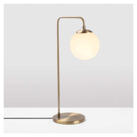 Opviq Stolní lampa Viran vintage zlatá/mléčné sklo Opviq lights