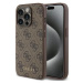 Kryt Guess GUHCP15LG4GFBR iPhone 15 Pro 6.1" brown hard case 4G Metal Gold Logo (GUHCP15LG4GFBR)