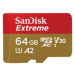 SanDisk micro SDXC karta 64GB Extreme Action Cams and Drones (170 MB/s Class 10, UHS-I U3 V30) +