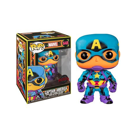 Funko POP! Marvel Black Light - Captain America