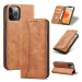 Magnet Fancy Case elegantní knížkové pouzdro na iPhone 12 Pro MAX 6.7" Brown