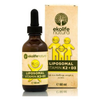 Ekolife Natura - Liposomal Vitamin K2 + D3 60ml (Lipozomální vitamín K2+ D3)