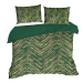Povlečení METALICO II. zelená 100% saténová bavlna 1x 220x200 cm, 2x povlak 70x80 cm francouzské