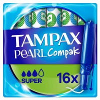 TAMPAX Compak Pearl Super tampony s aplikátorem 16 ks