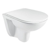 Mereo WC závěsné, RIMLESS, 530x355x360, keramické, včetně sedátka CSS113S
