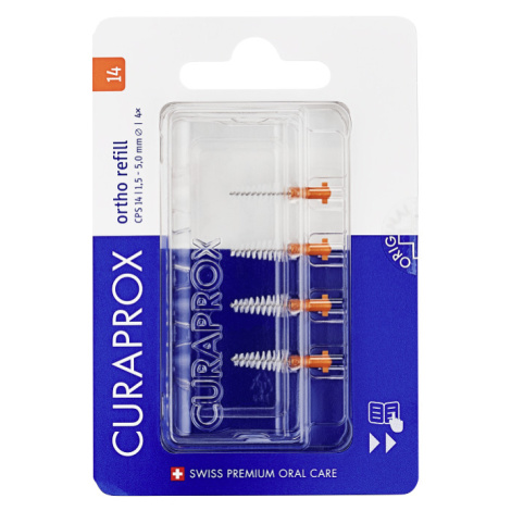 CURAPROX CPS 14 Regular Mezizubní kartáčky refill v blistru 4 kusy