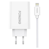 Foneng EU43 1x síťová nabíječka USB + kabel USB Lightning