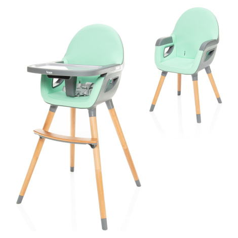 Dětská židle Dolce 2, Ice Green/Grey Zopa
