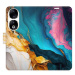 iSaprio Flip pouzdro Colourful Marble pro Honor 90 5G