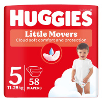 Huggies Little Movers 5 11-25 kg jednorázové plenky 58 ks