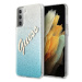 Guess GUHCS21MPCUGLSBL hard silikonové pouzdro Samsung Galaxy S21 PLUS 5G blue Glitter Gradient 