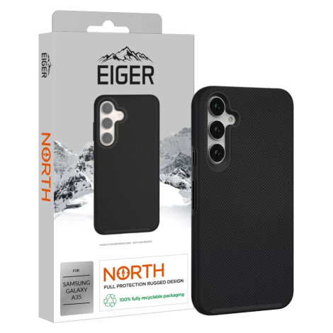 Kryt Eiger North Case for Samsung A35 in Black Eiger Glass