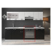 Expedo Kuchyňská skříňka vestavná s pracovní deskou EPSILON 60 DG ZB, 60x82x60, černá/bílá