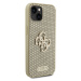 Guess hard kryt na iPhone 15 6.1" Gold Perforated 4G Glitter