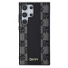 Zadní kryt DKNY PU Leather Checkered Pattern MagSafe pro Samsung Galaxy S24 Ultra, černá