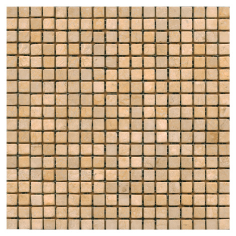 Kamenná mozaika Premium Mosaic Stone béžová 30x30 cm mat STMOS15CRW