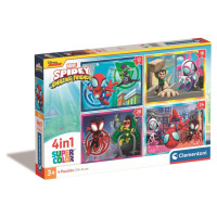 Clementoni Puzzle 4 v 1 Spidey and his amazing friends