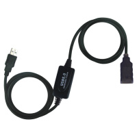 PremiumCord USB 2.0 repeater a prodlužovací kabel A/M-A/F, 10m - ku2rep10
