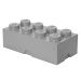 Lego® úložný box 250x502x181 šedý
