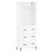 vidaXL Skříň highboard bílá 69,5 x 34 x 180 cm kompozitní dřevo