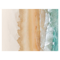 Fotografie Idyllic beach scene photographed from a, Abstract Aerial Art, 40x30 cm