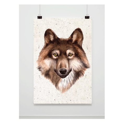 Plakát do pokoje s motivem vlka