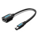 Vention Mini USB (M) to USB (F) OTG Cable 0.15m Black PVC Type