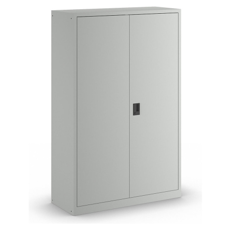 LISTA Skříň s otočnými dveřmi, plné plechové dveře, v x š 1950 x 1250 mm, hloubka 500 mm, světlá