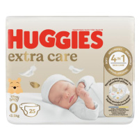 HUGGIES® Plenky jednorázové Extra Care 0 (do 4 kg) 25 ks