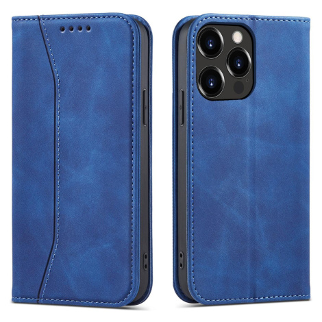 Magnet Fancy Case elegantní knížkové pouzdro na iPhone 14 6.1" Blue