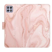 iSaprio flip pouzdro RoseGold Marble pro Samsung Galaxy A22 5G