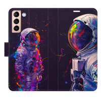 iSaprio Flip pouzdro Neon Astronaut 02 pro Samsung Galaxy S21