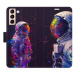 iSaprio Flip pouzdro Neon Astronaut 02 pro Samsung Galaxy S21