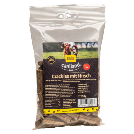 Caniland Crackies 200 g - výhodné balení: 3 x jelen