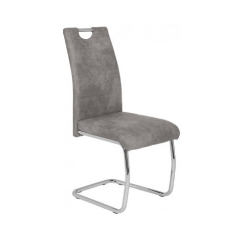Jídelní židle Flora, šedá vintage látka Asko