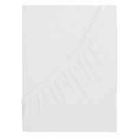 B.E.S. PETROVICE Prostěradlo Jersey česaná bavlna MAKO 160 × 200 cm, bílé