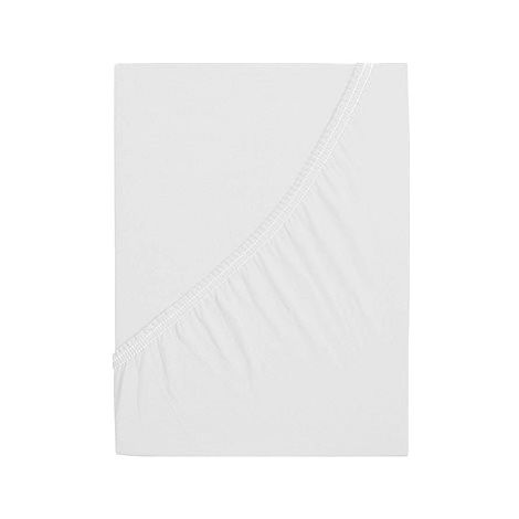 B.E.S. PETROVICE Prostěradlo Jersey česaná bavlna MAKO 160 × 200 cm, bílé