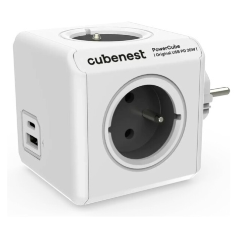 CubeNest PowerCube Original USB PD 20W, A+C, šedá