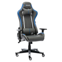 Herní židle Bergner Racing S - šedá/modrá