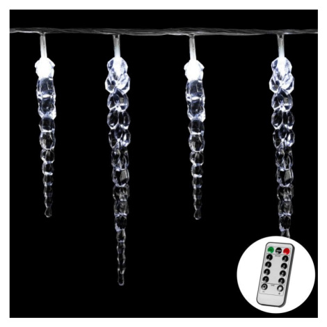 VOLTRONIC® 59790 Vánoční dekorativní osvětlení - rampouchy - 40 LED studená bílá + ovladač
