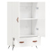 vidaXL Skříň highboard lesklá bílá 69,5 x 31 x 115 cm kompozitní dřevo