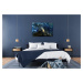 Impresi Obraz Abstrakt modrý se zlatým detailem - 90 x 60 cm