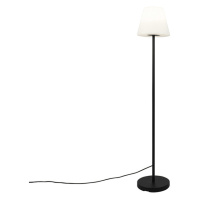 Venkovní stojací lampa černá s bílým odstínem IP65 25 cm - Virginia