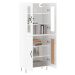 vidaXL Skříň highboard lesklá bílá 69,5 x 34 x 180 cm kompozitní dřevo