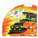 Lampion Halloween veselá dýně 25 cm se svítící hůlkou 39 cm