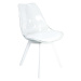 Židle Camila Bílá Sedak/Bílé Nohy