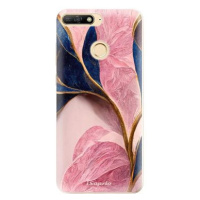 iSaprio Pink Blue Leaves pro Huawei Y6 Prime 2018